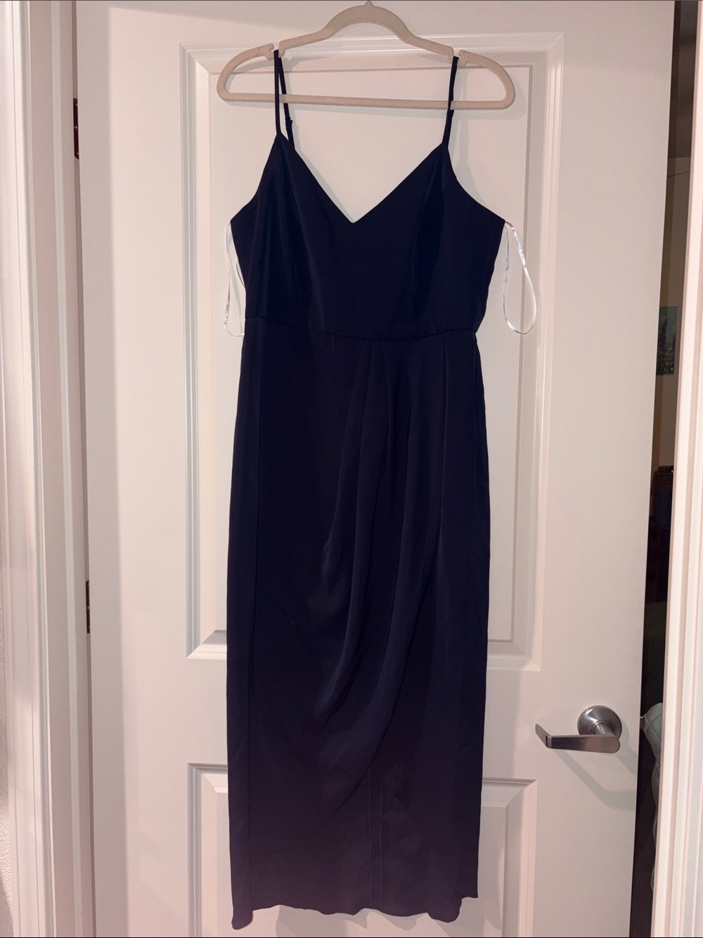 Lulus Navy Slip Midi Dress